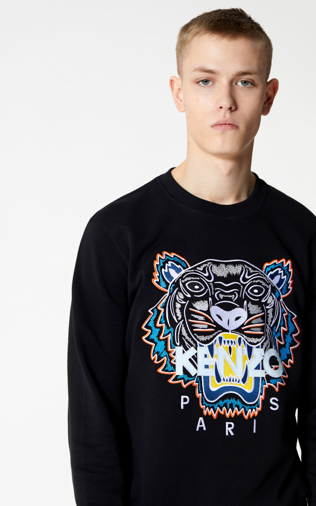 Kenzo Tiger Melegítő Felső Férfi Fekete | ID.245770